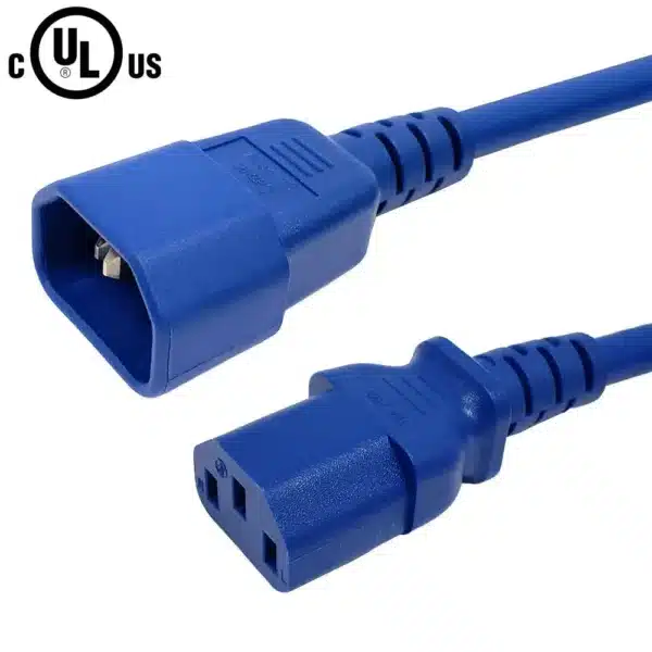 Second image of IEC C13 to IEC C14 Power Cable - SJT 14AWG (15A 250V)